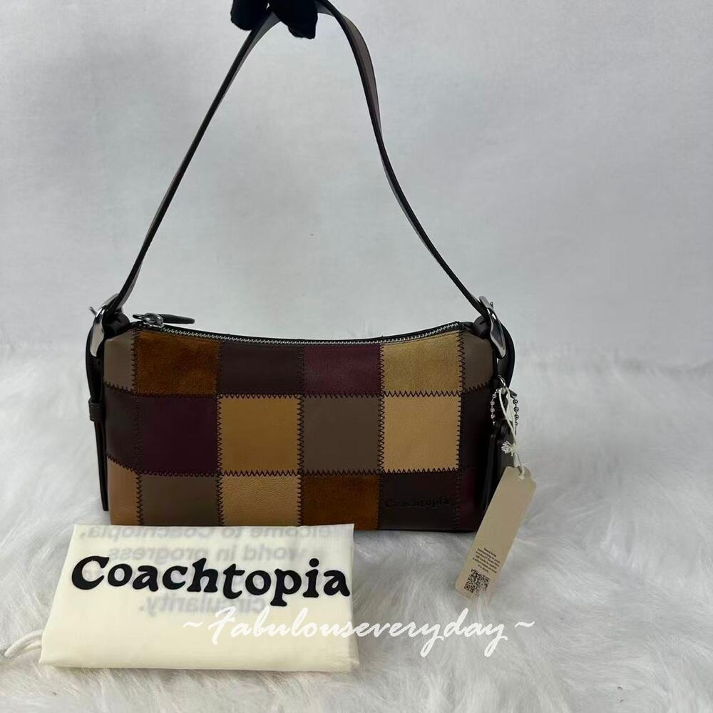 Coach Coachtopia Alter/Ego Small Slouchy Shoulder Bag Brown Multi CGP66 NWT